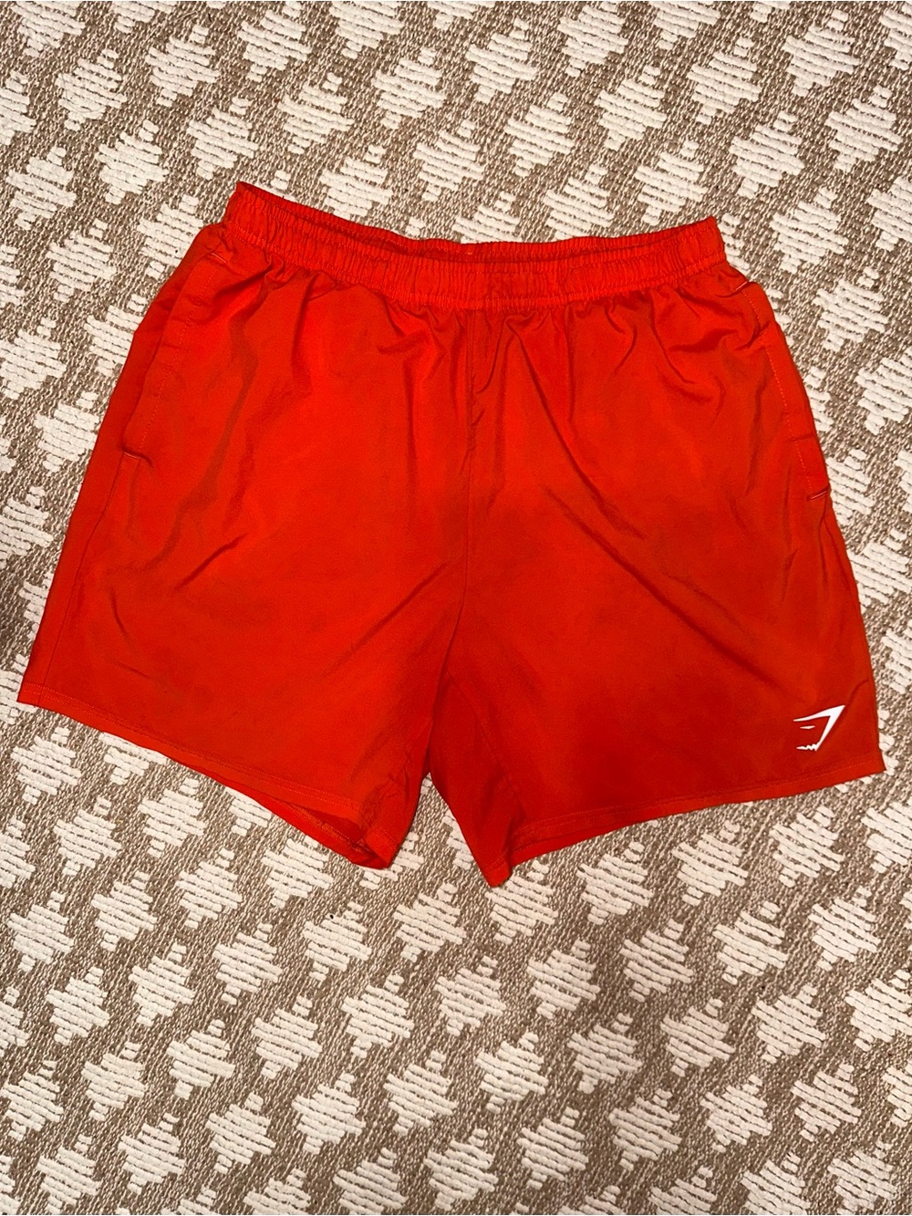 Gymshark Bright Orange Men's Athletic Shorts - Size XL